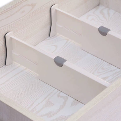Adjustable Storage Drawers Divider Retractable Plastic