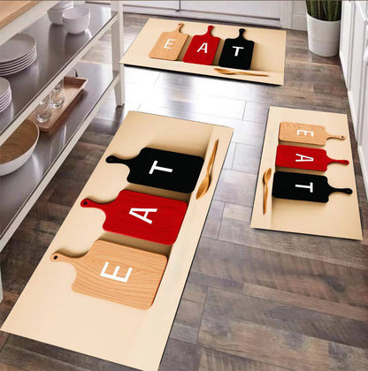 3pcs sets kitchen rubbermats