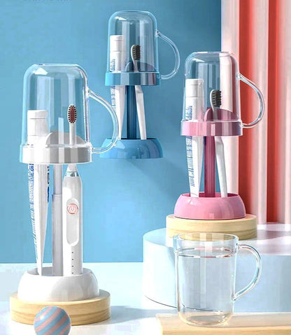 Adjustable Toothbrush Holder With Gargle Cup
