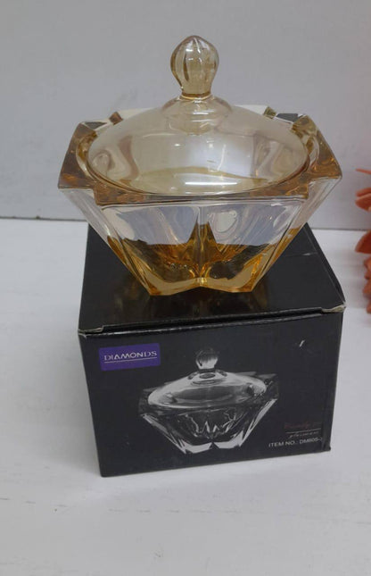 GLASS Decorative candy jar/sugar dish