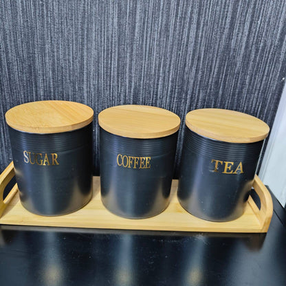 3 pcs set canisters codeB