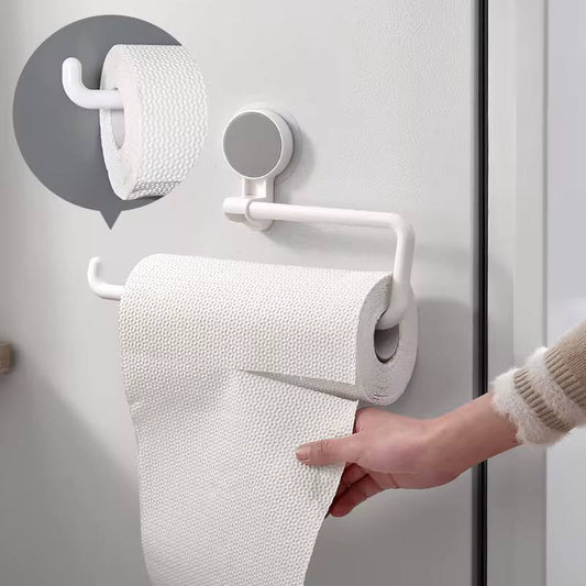 Traceless bathroom wall mounted paper holder/ towel rack