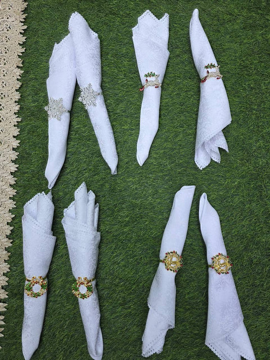 Custom Unique Napkin holder Rings. 6pcs