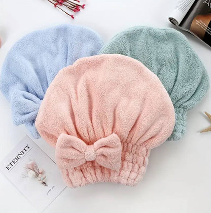 Super absorbent quick drying hair cap