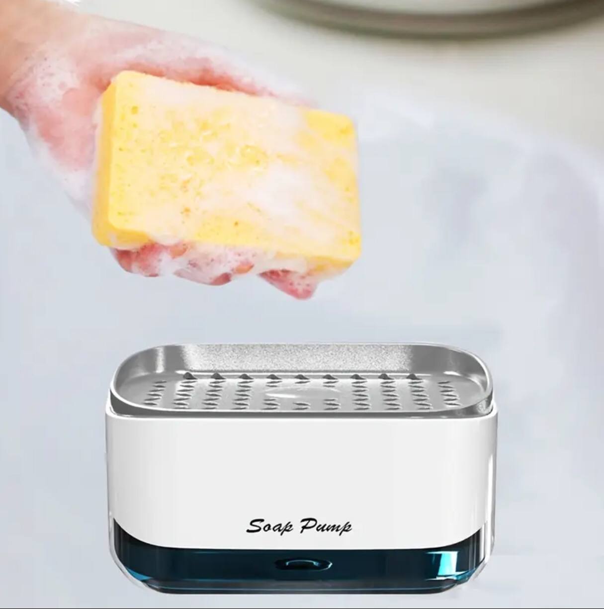 Soap pump &sponge caddy