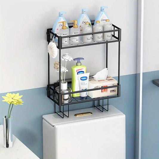 Over the toilet rack
