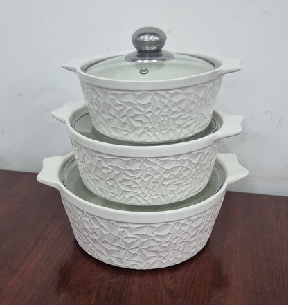 High quality 3in1 ceramic serving dish