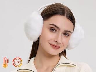 Solid color soft ear protectors warm earmuff fashion outdoor cold protection earmuff