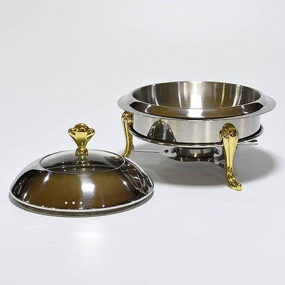 Stainless steel 28cm furnace chaffing dish food warmer