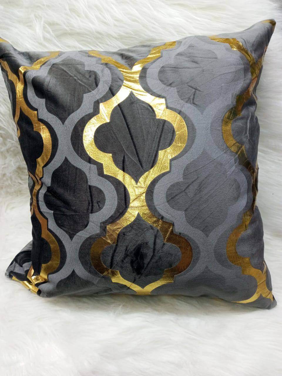 Gold & Black Throw Pillow Covers