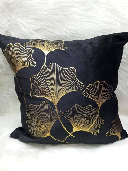 Gold & Black Throw Pillow Covers