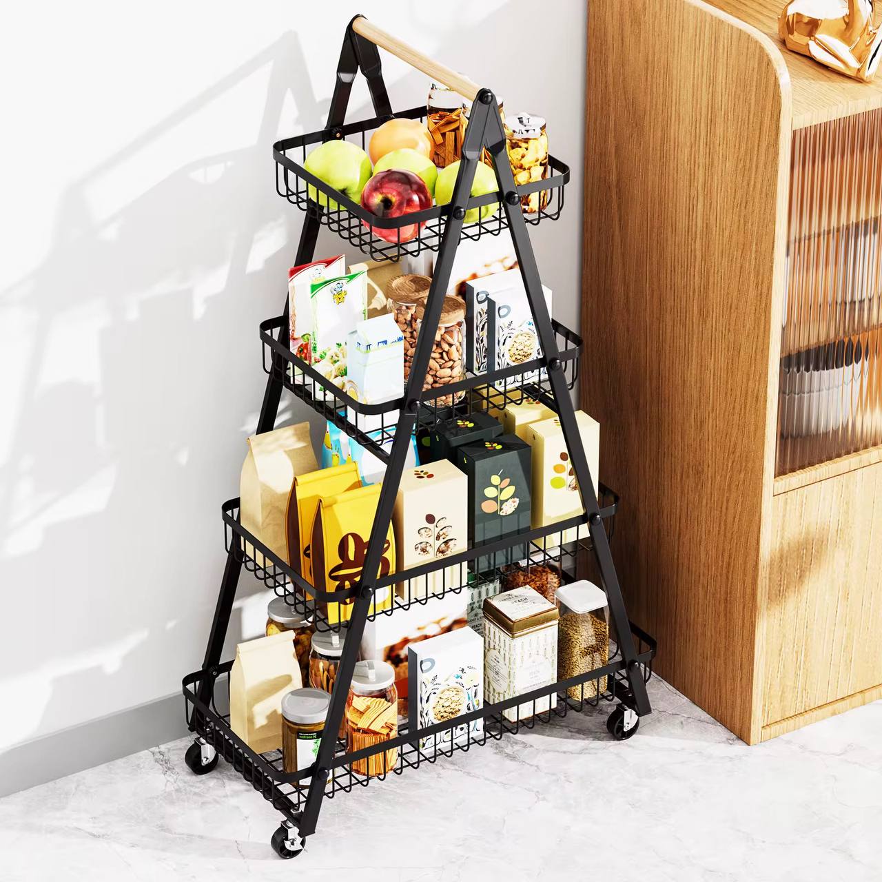 4 layers Multifunctional rack