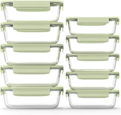 10 pcs Food grade glass lunch box