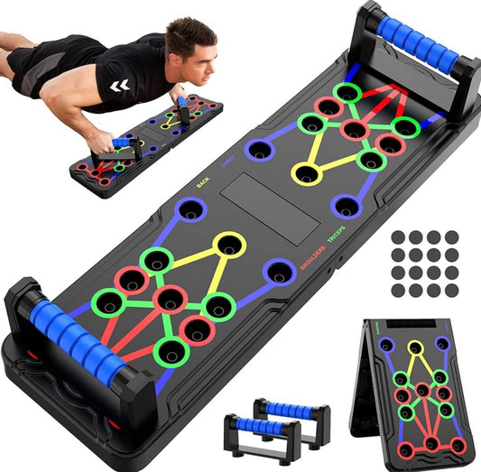 ortable Multifunctional Push-up Board - Fitness and Muscle Training Device Home Workout Set Foldable Push Up Bar