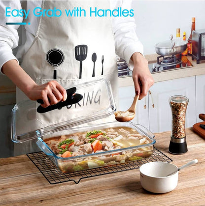 Casserole baking /storage tin with lid