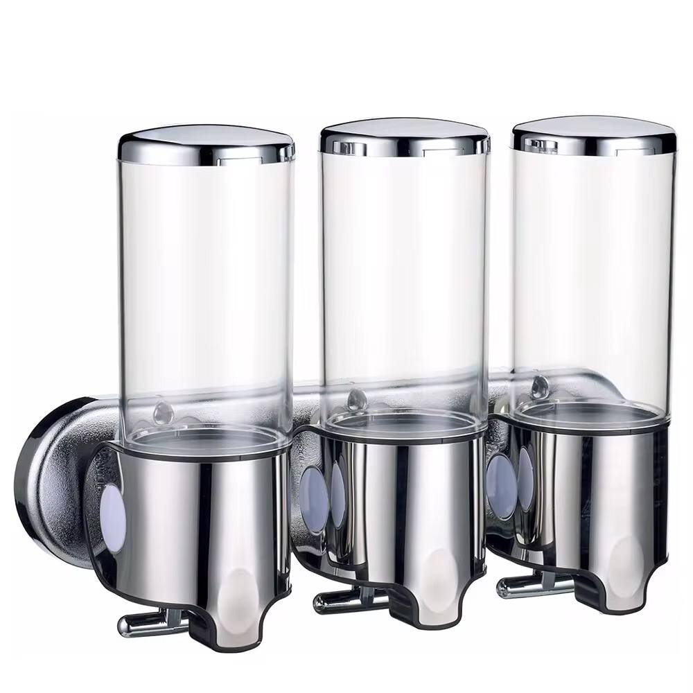 Wall-mounted multi-chamber soap dispense