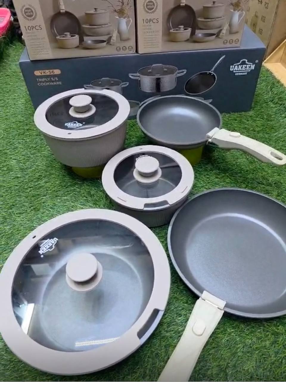 10pcs Hand Removal Cookware set.