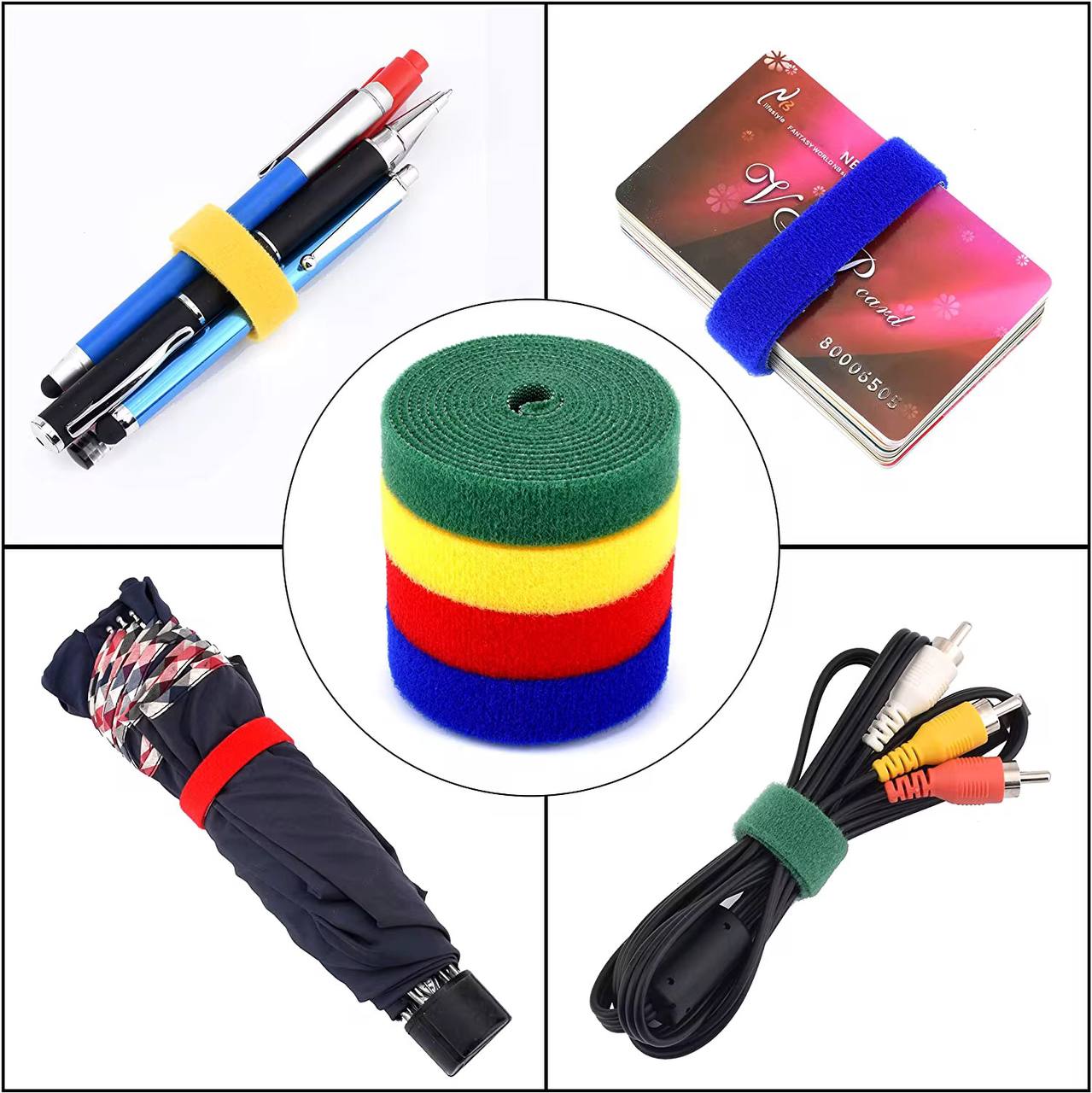 Releasable wire cable management wider cable organizer/Multiple purposes