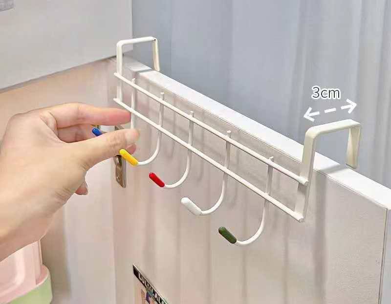 Over-the-door hook rack