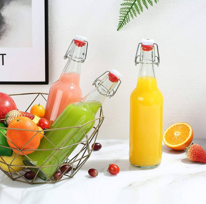 Swing top glass bottles