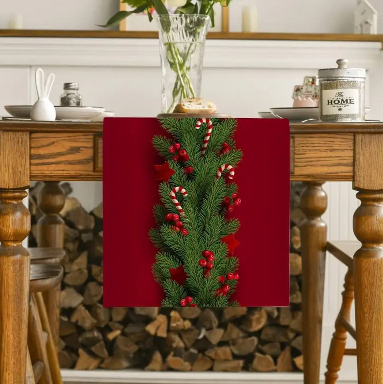 Christmas Table Runner Snowman Gnome Table Cloths Linen Table Runners