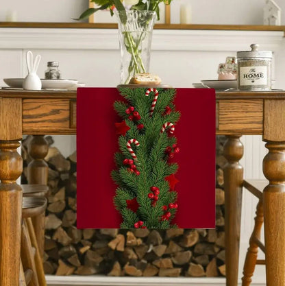 Christmas Table Runner Snowman Gnome Table Cloths Linen Table Runners