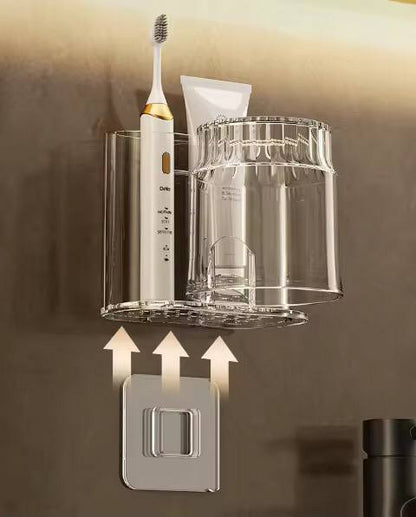 Toothbrush Holder With Mouthwash Cup