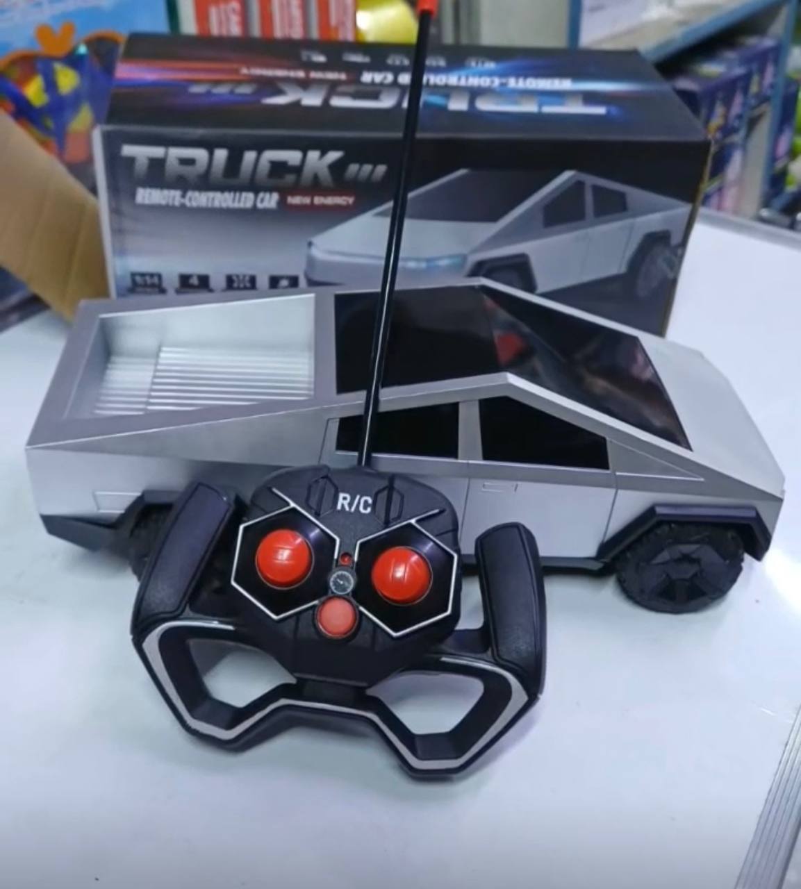 Rechargeable & remote controlled cyber truck