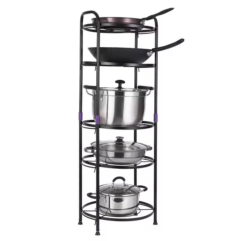Premium quality 5 tier pot rack holder