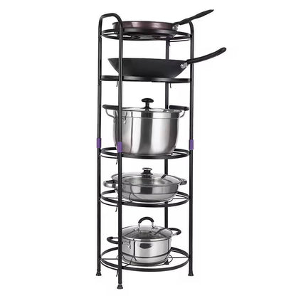 Premium quality 5 tier pot rack holder
