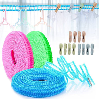 5m portable windproof non slip cloth line