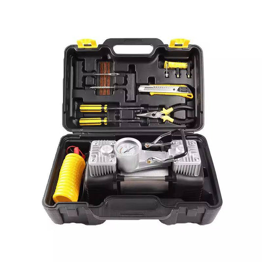 Car Air Compressor(2-Cylinder) With Tools