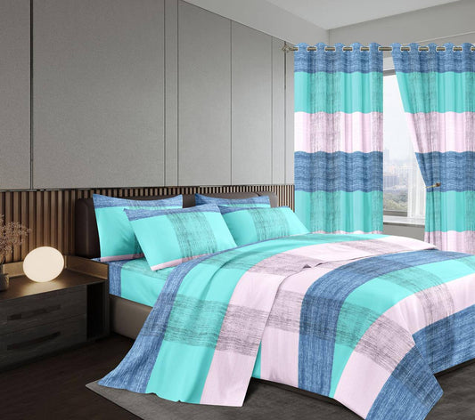 Curtain woolen duvet set