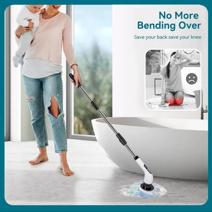 Rechargeable 7-in-1 Spin Scrubber Brush