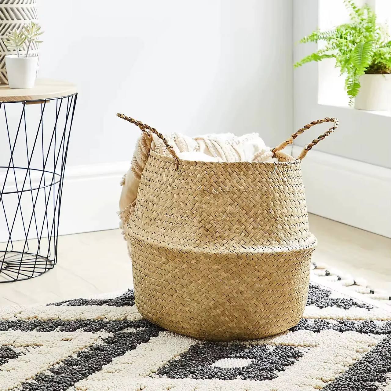 Seagrass Rattan Storage Basket