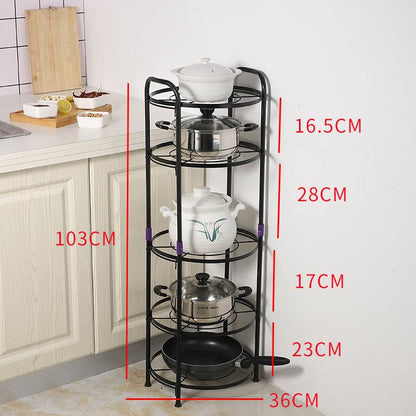 Premium quality 5 tier pot rack holder