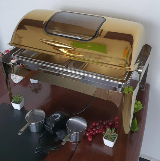 Electric heating option Golden - Heavy gauge Stainless steel chaffing dish
