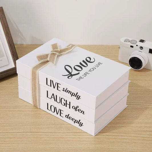 3pc Decor  books for modern home decor