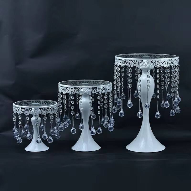 3Pcs White cake stand