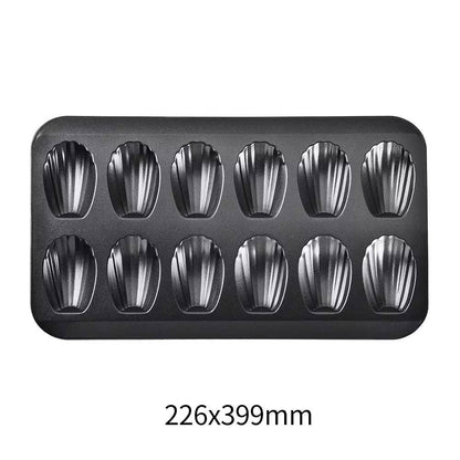 High Quality 12 slots nonstick Cookie madeleines baking tin