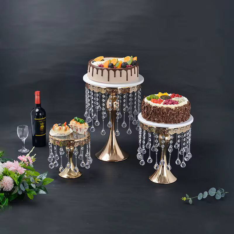 3Pcs White cake stand