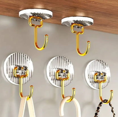 Set of 5 Golden Acrylic Hooks