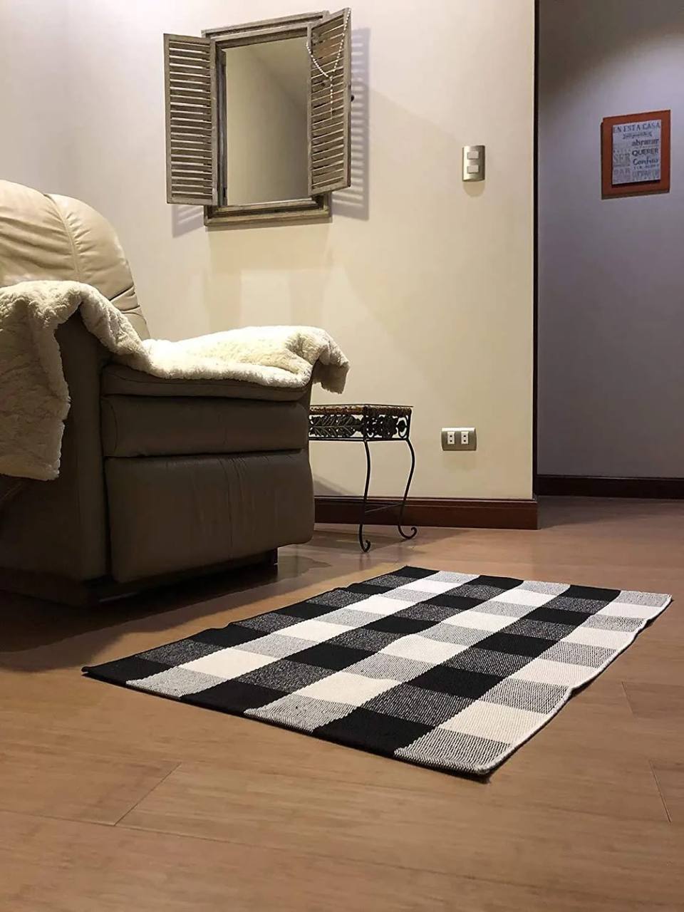 Monochrome Woven Rug – Classy. Minimal. Timeless