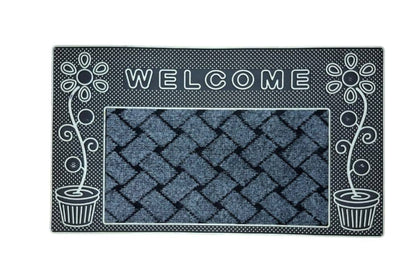 Welcome heavy duty rubber bottom antslip door mats