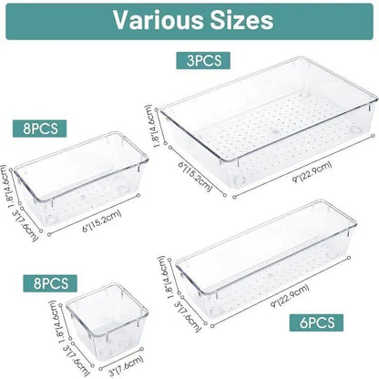 25pcs set drawer organizers