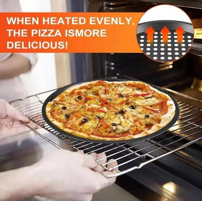 Non_stick perforated PIZZA PAN
