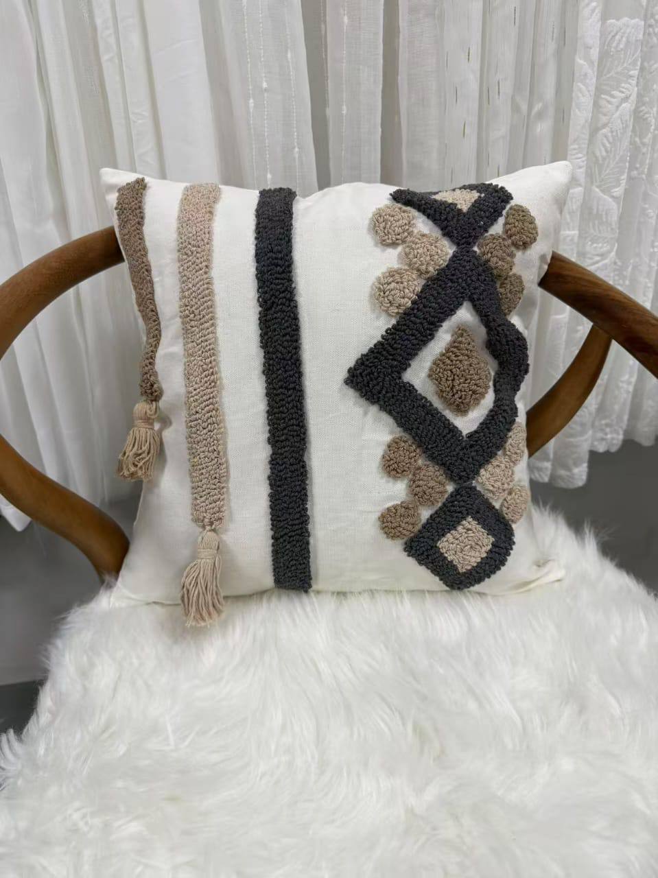 1pc Boho Throw Pillow Covers
