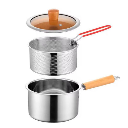2 in 1 milk / frying pot