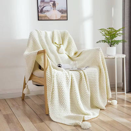 High Quality Knitted Throw Blanket