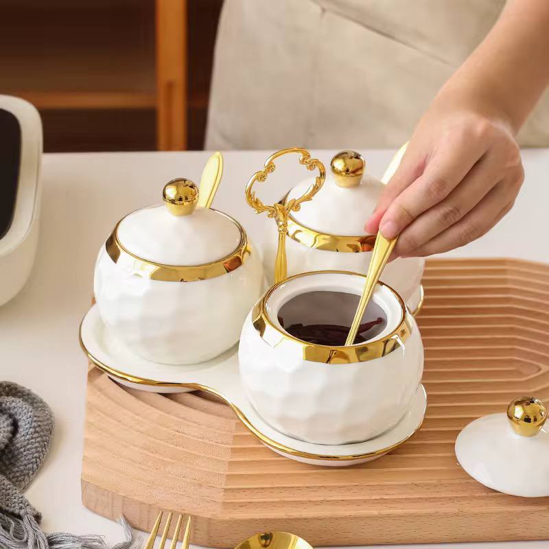 Nordic Ceramic Household Kitchen Seasoning Jars